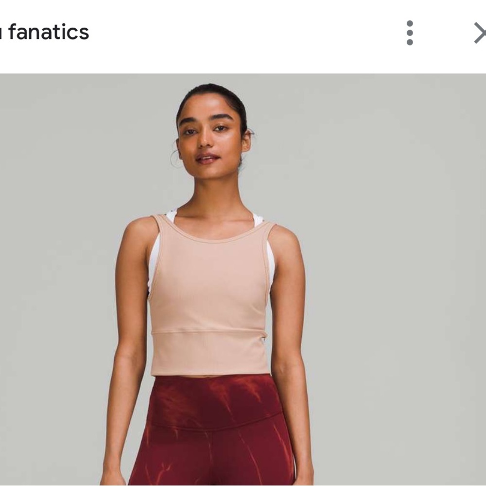 Lululemon Power Pivot Tank Pink Clay Size 6